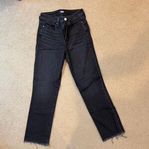 PAIGE Cindy Black Straight Leg Jeans